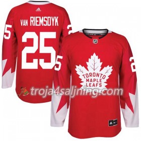 Toronto Maple Leafs tröja James Van Riemsdyk 25 Röd 2017-2018 Adidas Alternate Authentic - NHL Tröjor Herr